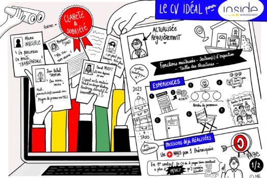 Infographie CV ideal manager Management de Transition